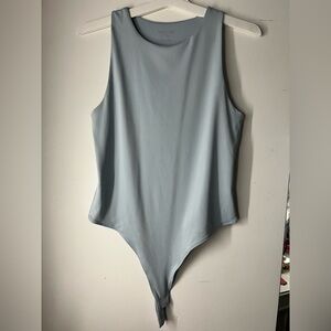 Light Blue Sleeveless Bodysuit